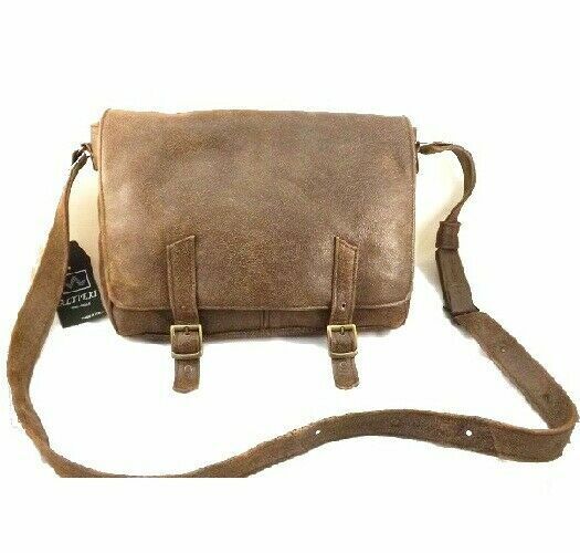 ARTISAN MAN SHOULDER BAG IN REAL LEATHER, MOD: PRAD -VINTAGE
