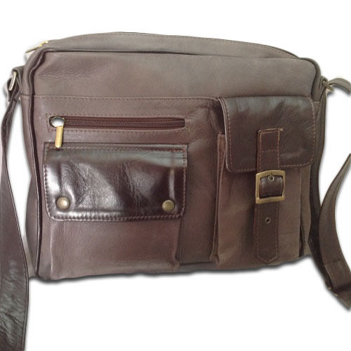 Messenger Genuine Leather Shoulder Bag, Mod. : Argo