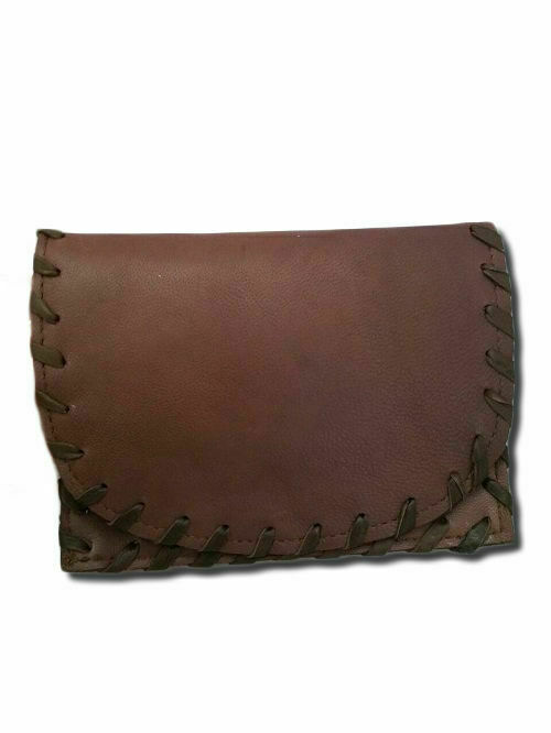 TABAKHALTER IM LEDERPAPIERHALTER, FILTER BRAID-BROWN MOD