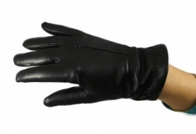 Genuine leather gloves for women wi