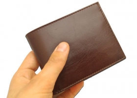 Leather Wallet Man Brown Gino Port