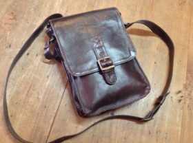 Leather Messenger Bag Man Real Hand