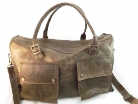Reisetasche aus Echtem Leder Kunsth
