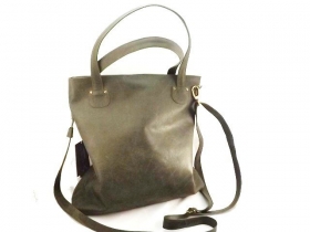 Bolsa Color Verde de Piel Auténtic