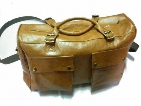 TRAVEL BAG IN GENUINE ITALIAN LEATH