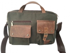 Shoulder Bag/Folder Man Genuine Lea