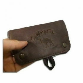 VINTAGE LEDER TABAKFILTERHALTER MIT