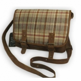 Bandolera de Cuero y Tejido, Modelo
