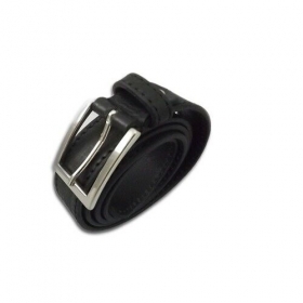 Cintura in vero cuoio nero mod : Sp