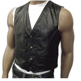 GILET IN PELLE DA UOMO , VERO ARTIG