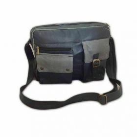 MESSENGER ECHTE LEDER-SCHULTERTASCH