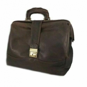 DOCTOR BAG IN LEATHER WITH BACK POC