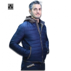 Hombre Chaqueta con Inserciones Rea