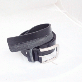 Cintura in vero cuoio nero  mod : D