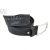 Ceinture / Ceinture Homme Cuir Véritable Effet Rayé Pointe Travaillé Noir/Brun